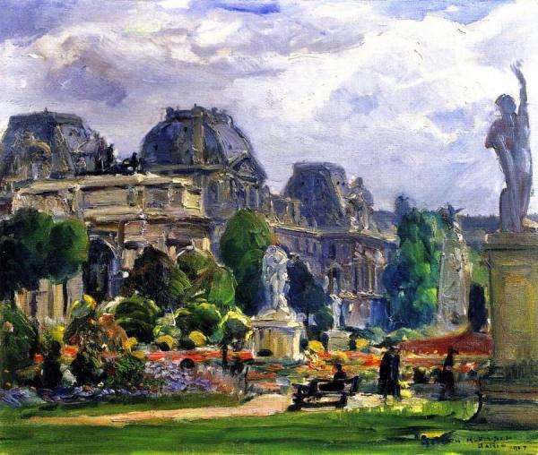 Jardin Du Carrousel, Paris by Joseph Kleitsch