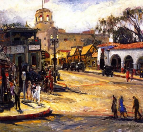 Laguna Avenue And Hotel Laguna by Joseph Kleitsch