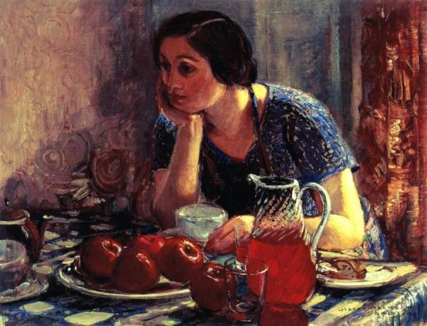 Madonna And The Apples by Joseph Kleitsch