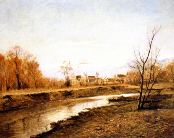 Platte River In Winter, Denver by Joseph Kleitsch