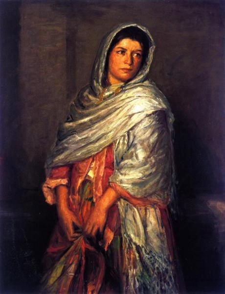 Portrait Of A Gypsy by Joseph Kleitsch