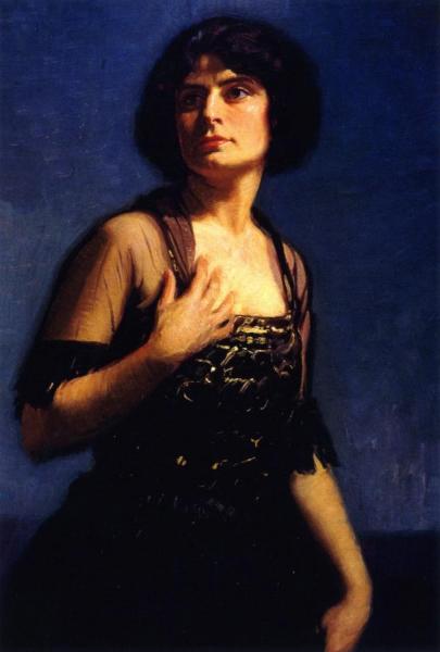 Portrait Of Hedda Nova (mrs. Paul Hurst) by Joseph Kleitsch