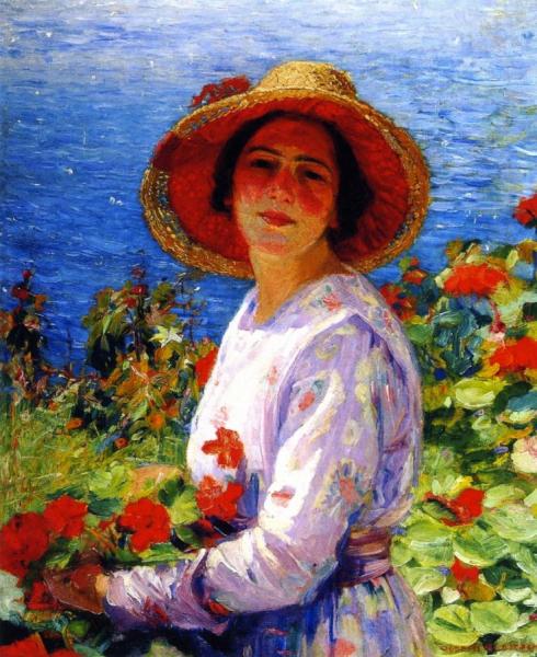 Portrait Of The Artist's Wife by Joseph Kleitsch