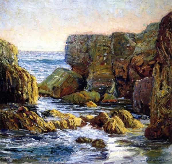 Rocky Cove, Laguna by Joseph Kleitsch