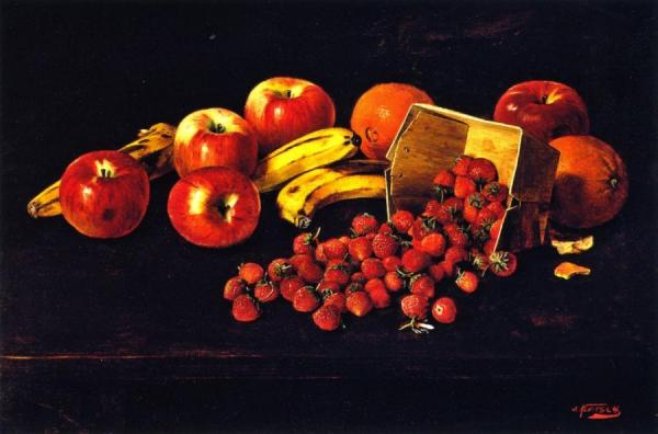 Still Life With Fruit by Joseph Kleitsch