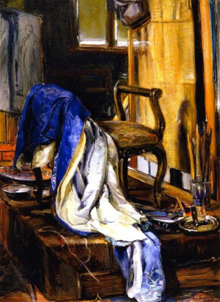 The Model's Throne by Joseph Kleitsch