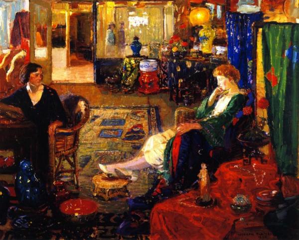 The Oriental Shop by Joseph Kleitsch