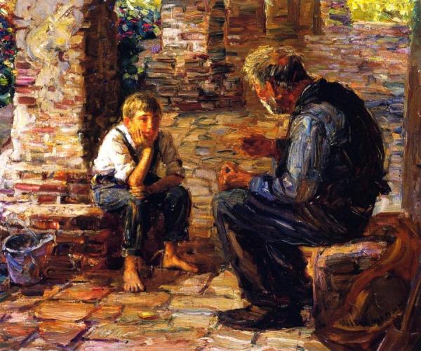 The Story Teller by Joseph Kleitsch