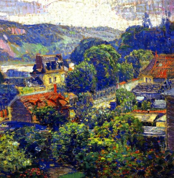 The Valley Of The Seine, Vernon, France by Joseph Kleitsch