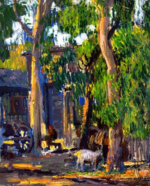 Under Eucalyptus, Laguna Beach by Joseph Kleitsch