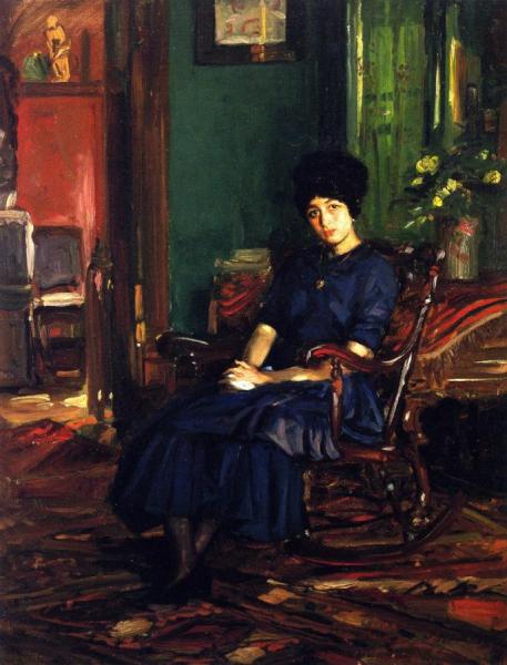 Untitled Portrait In Athenaeum Club Room by Joseph Kleitsch