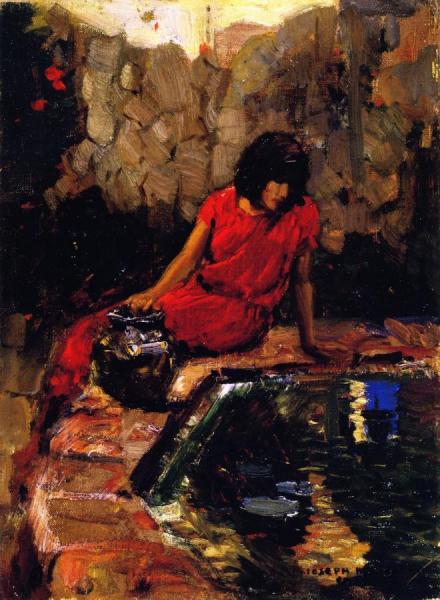 Woman At The Well by Joseph Kleitsch
