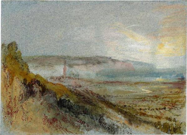 A Distant View Of Harfleur From The West by Joseph Mallord William Turner