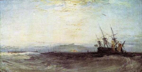 A Ship Aground, Yarmouth by Joseph Mallord William Turner
