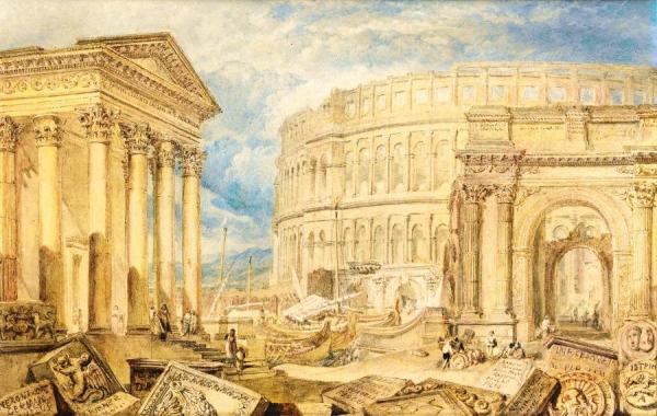 Antiquities Of Pola by Joseph Mallord William Turner