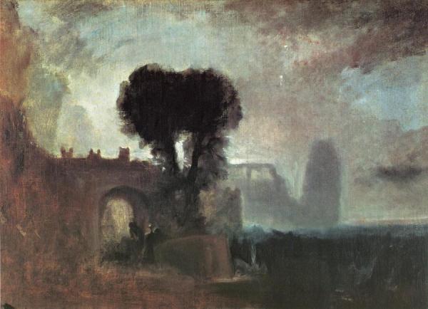 Archway With Trees By The Sea by Joseph Mallord William Turner