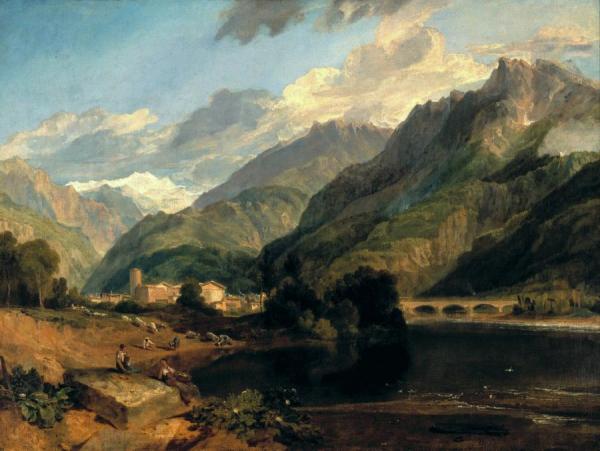 Bonneville, Savoy, With Mont Blanc by Joseph Mallord William Turner