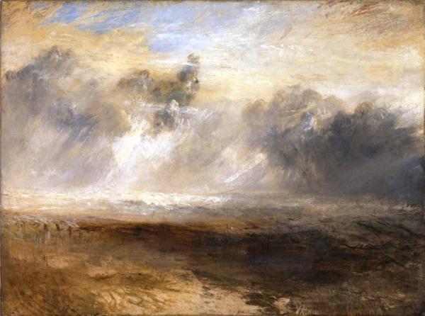 Breakers On A Flat Beach by Joseph Mallord William Turner