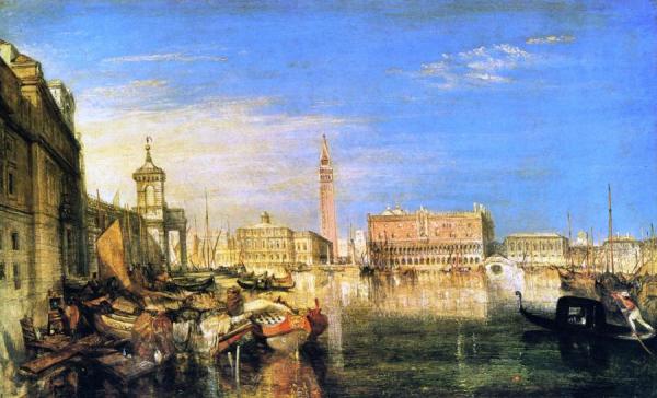 Bridge Of Sighs, Ducal Palace And Custom-house, Venice by Joseph Mallord William Turner Oil Painting Reproductions