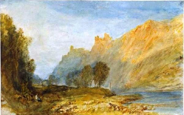 Brüderburgen On The Rhine by Joseph Mallord William Turner