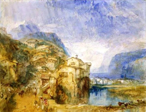 Brünnen, Lake Lucerne In The Distance by Joseph Mallord William Turner Oil Painting Reproductions