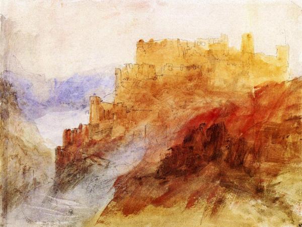 Burg Rheinfels On The Rhine by Joseph Mallord William Turner