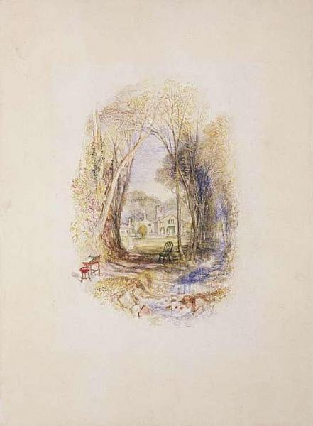 Chiefswood Cottage At Abbotsford by Joseph Mallord William Turner