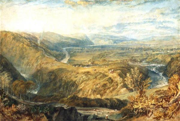 Crook Of Lune, Looking Towards Hornby Castle by Joseph Mallord William Turner