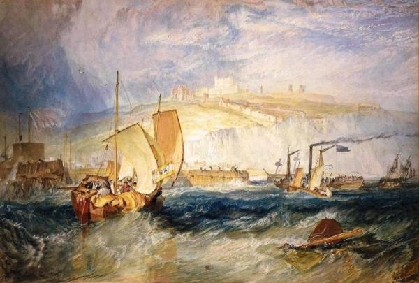 Dover Castle From The Sea by Joseph Mallord William Turner