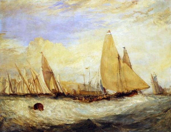East Cowes Castle, The Seat Of J. Nash, Esq.; The Regatta Beating To Windward by Joseph Mallord William Turner