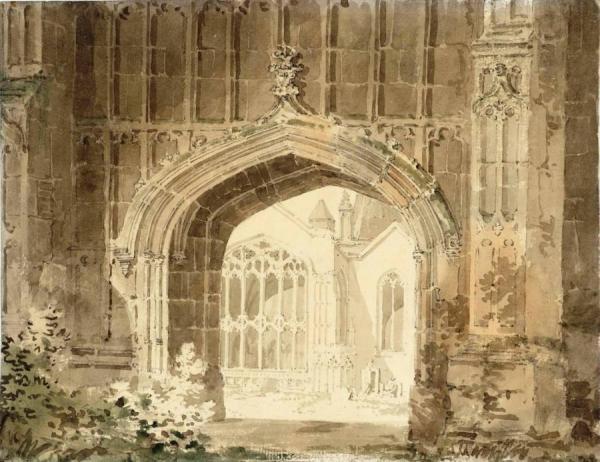 Evesham, The Church Of St Lawrence, Seen Through The Arch Of The Bell Tower by Joseph Mallord William Turner