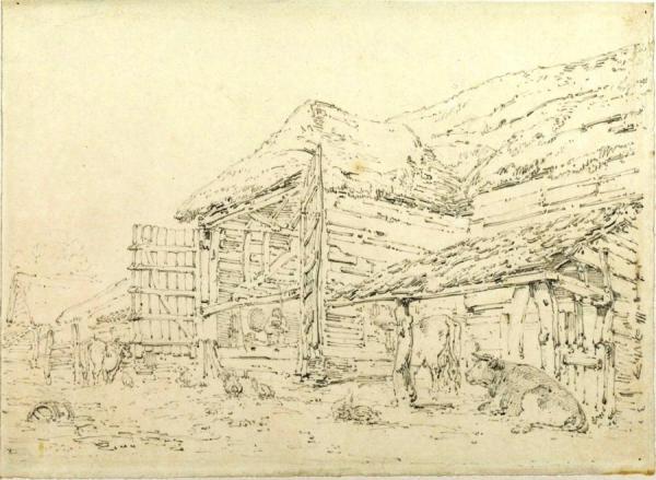 Farmyard by Joseph Mallord William Turner