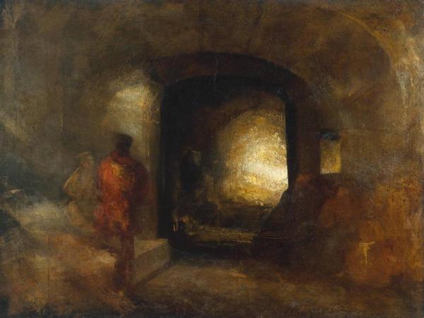 Figures In A Building by Joseph Mallord William Turner