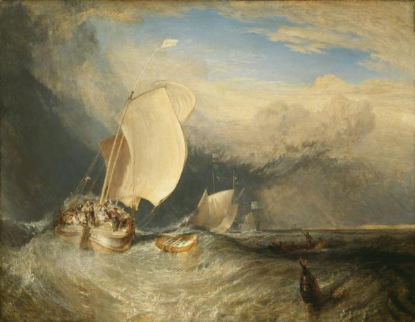 Fishing Boats With Hucksters Bargaining For Fish by Joseph Mallord William Turner