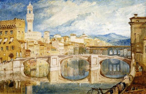 Florence From The Ponte Alla Carraia by Joseph Mallord William Turner