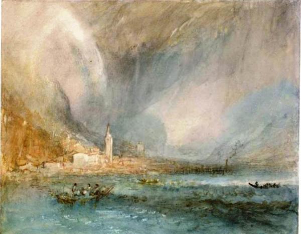Flüelen From The Lake by Joseph Mallord William Turner