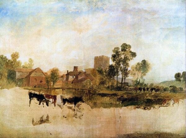 Goring Mill And Church by Joseph Mallord William Turner