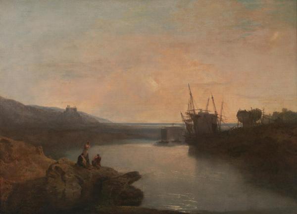 Harlech Castle, From Twgwyn Ferry, Summer's Evening Twilight by Joseph Mallord William Turner