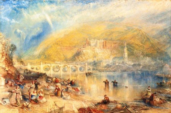 Heidelberg With A Rainbow by Joseph Mallord William Turner