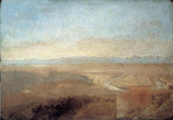 Hill Town On The Edge Of The Campagna by Joseph Mallord William Turner