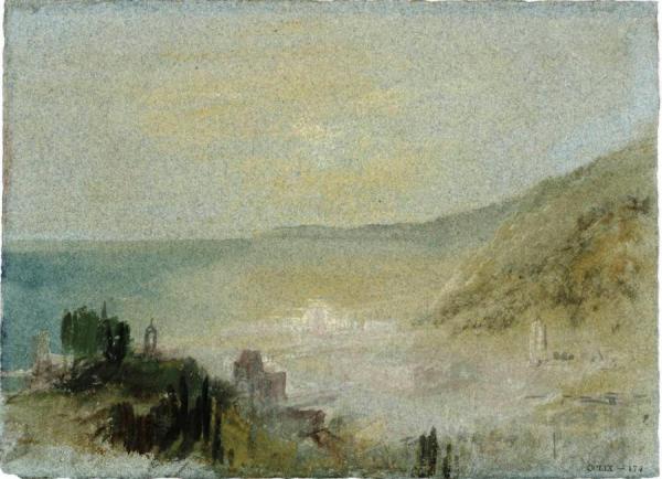 Honfleur From Above, On The Path To Côte De Grâce by Joseph Mallord William Turner
