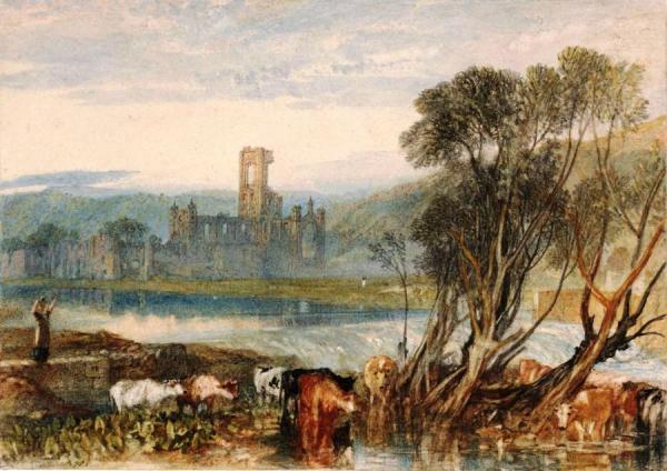 Kirkstall Abbey, On The River Aire by Joseph Mallord William Turner