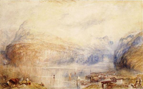 Lake Of Lucerne From Brunnen by Joseph Mallord William Turner