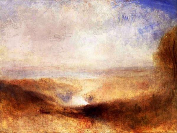Landscape With A River And A Bay In The Background by Joseph Mallord William Turner