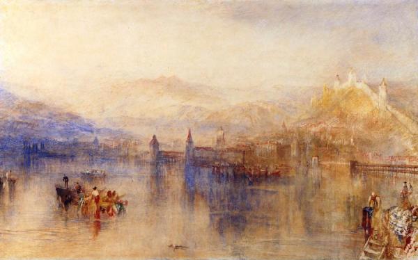 Lucerne From The Lake by Joseph Mallord William Turner