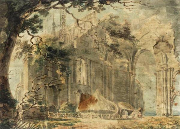 Malmesbury Abbey From The South-east by Joseph Mallord William Turner
