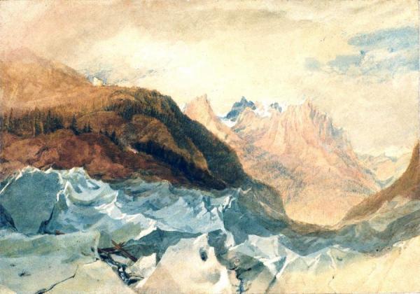 Mer De Glace, Chamonix, With Blair's Hut by Joseph Mallord William Turner
