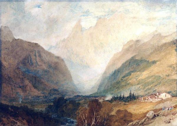 Mont Blanc, From Above Courmayeur by Joseph Mallord William Turner