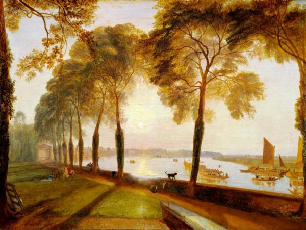 Mortlake Terrace, The Seat Of William Moffat, Summer's Evening by Joseph Mallord William Turner