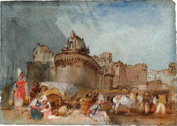 Nantes, The Château From The East by Joseph Mallord William Turner